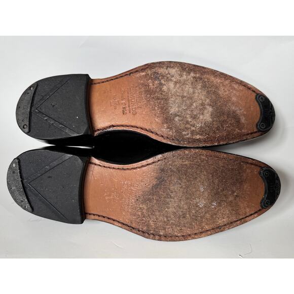 Allen Edmonds Cornwallis Oxfords Dress Shoes Black Leather Mens Dark Academia - Picture 3 of 10